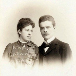 Wolly och Gisela. Bröllopsfoto 1901